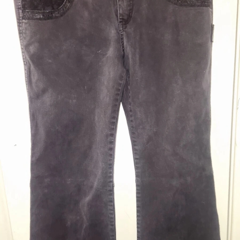 Rare Vintage TRIPP NYC Flared Ribbon Pants Size 13 goth, raver, emo